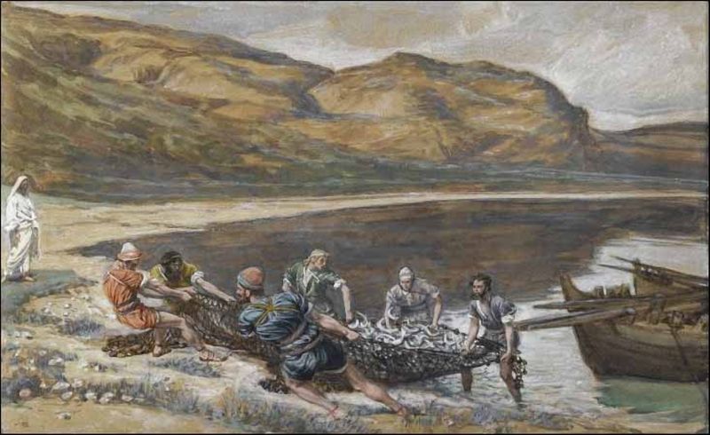 What’s up with the 153 fish that were in the net that Peter drags to shore (John 21:11)?